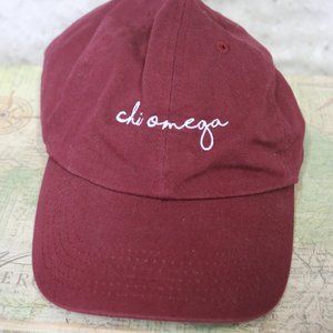 Chi Omega Embroidered Baseball Cap